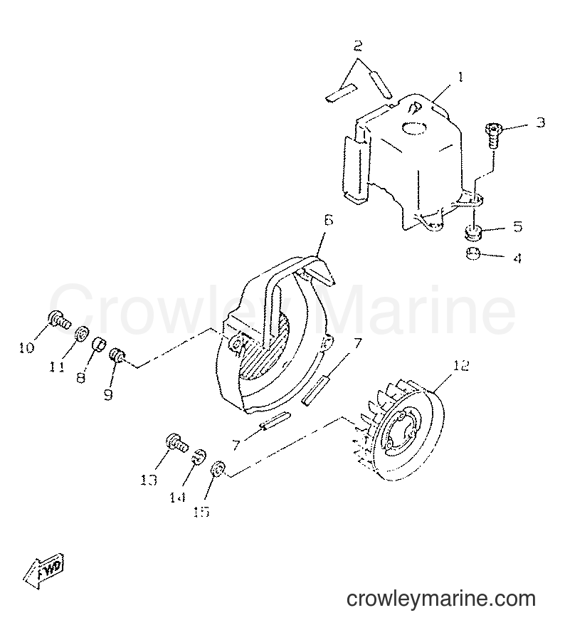 1996 Scooter CW50RS - CW50RS (4VB1) [999] - AIR SHROUD & FAN