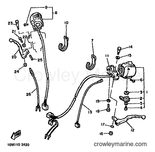 1982 Street Bike XS400 - XS400 (12E) [999] - HANDLE SWITCH & LEVER