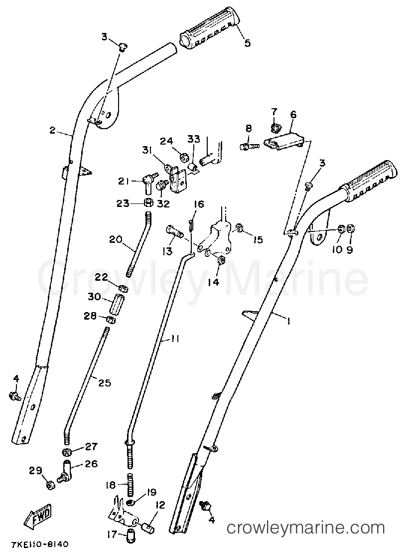 Yamaha Motors YS624WEN - STEERING - LINK