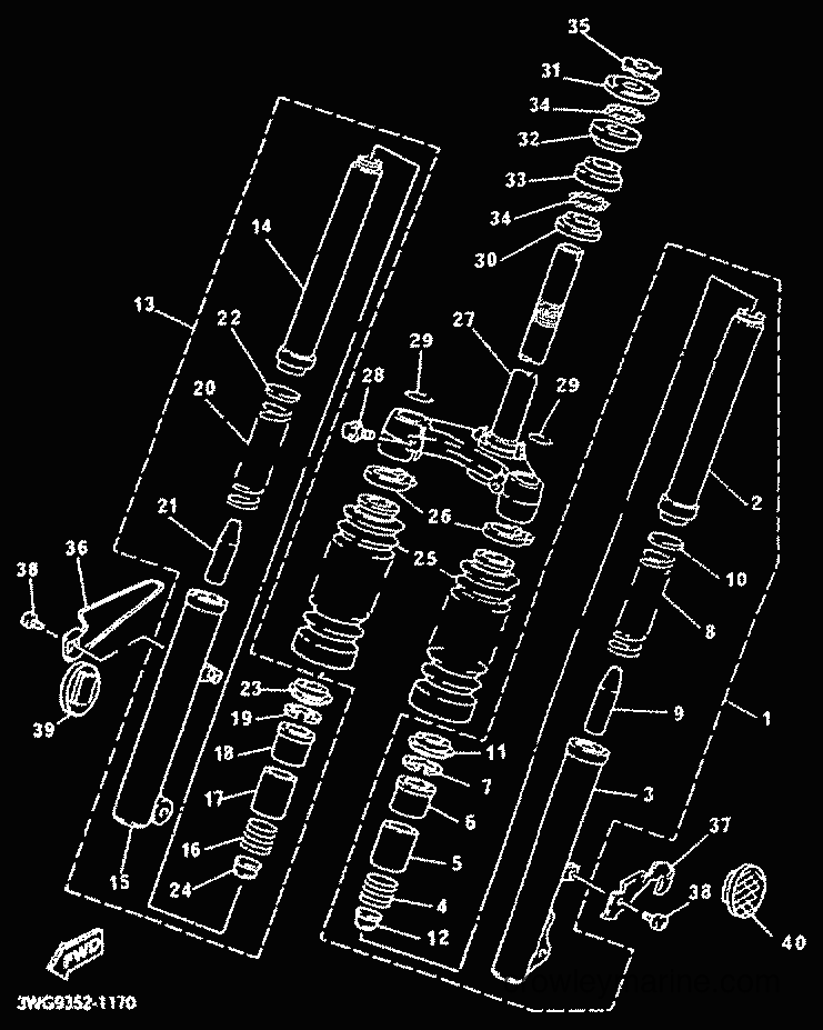 Yamaha Motors CY50R (3WG9) [010] - FRONT FORK