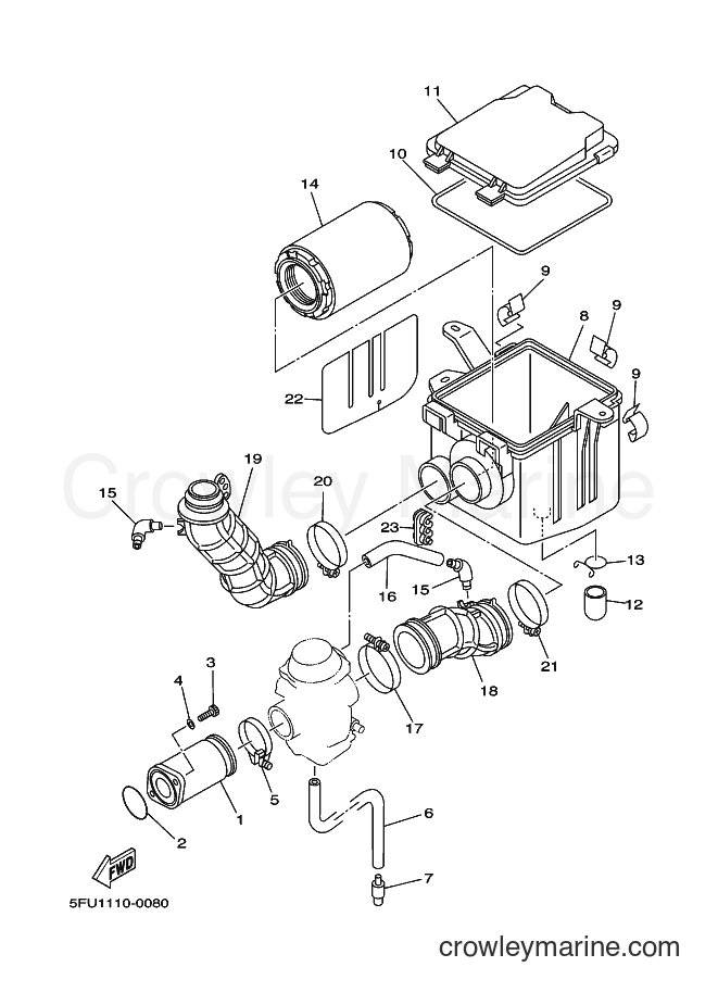 2000 ATV YFM400FWN - YFM400FWN (5FU3) [010] - INTAKE