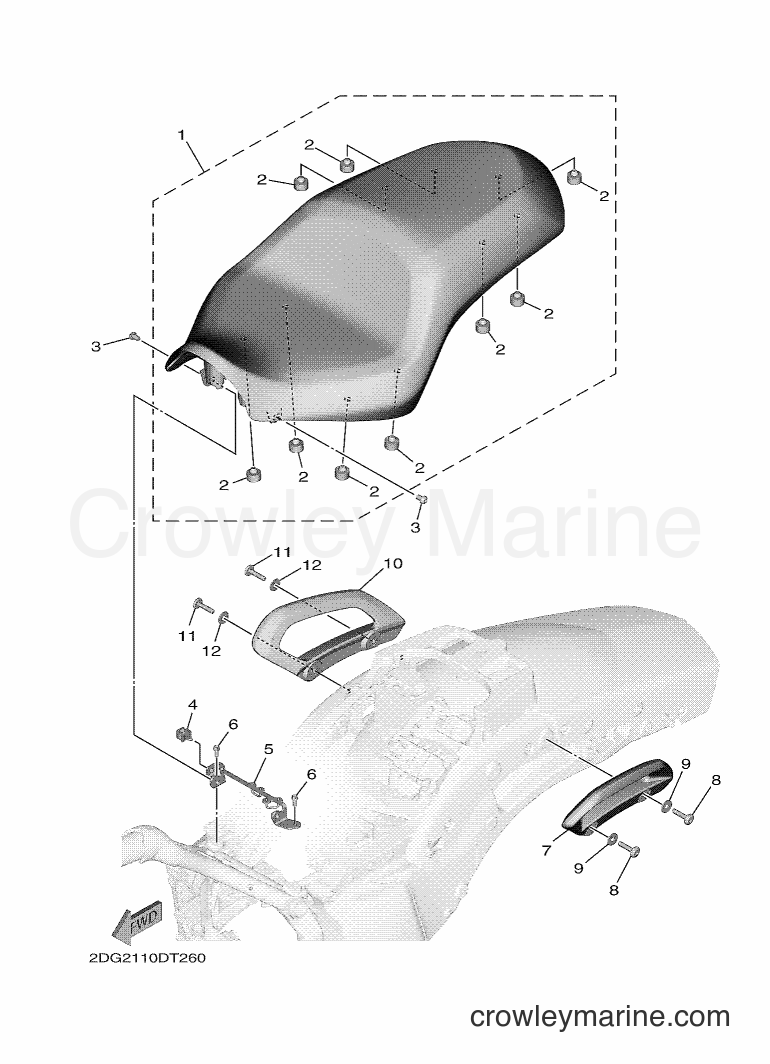 2018 Cruiser XV1900CFD - XV1900CFD (2DG6) [010] - SEAT