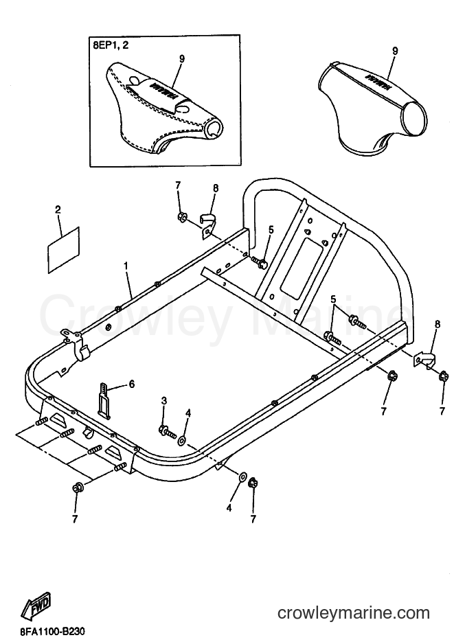 Yamaha Motors RX10 (8FA2) [020] - STEERING GATE