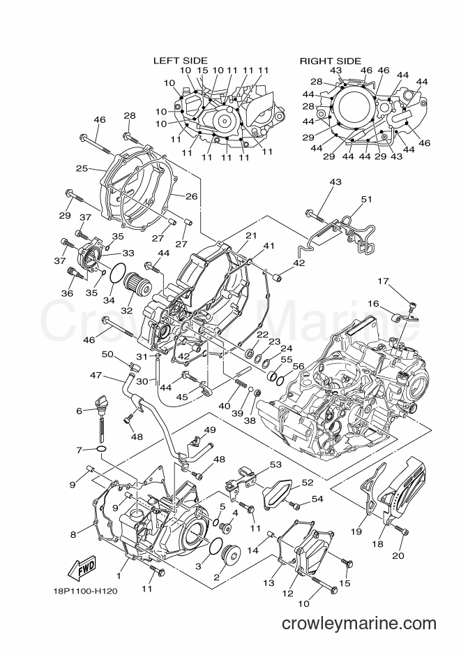 2011 ATV YFZ450R - YFZ450R (18PF) [010] - CRANKCASE COVER 1