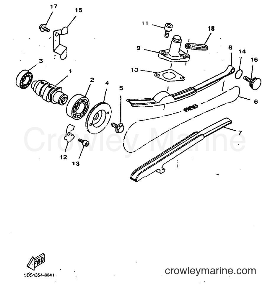 1999 Scooter YP125E - YP125E (5DS6) [010] - CAMSHAFT & CHAIN