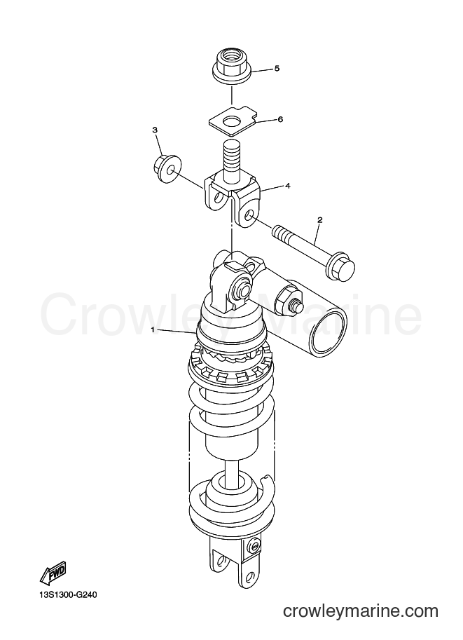 Yamaha Motors YZF-R6 (1JSF) [010] - REAR SUSPENSION