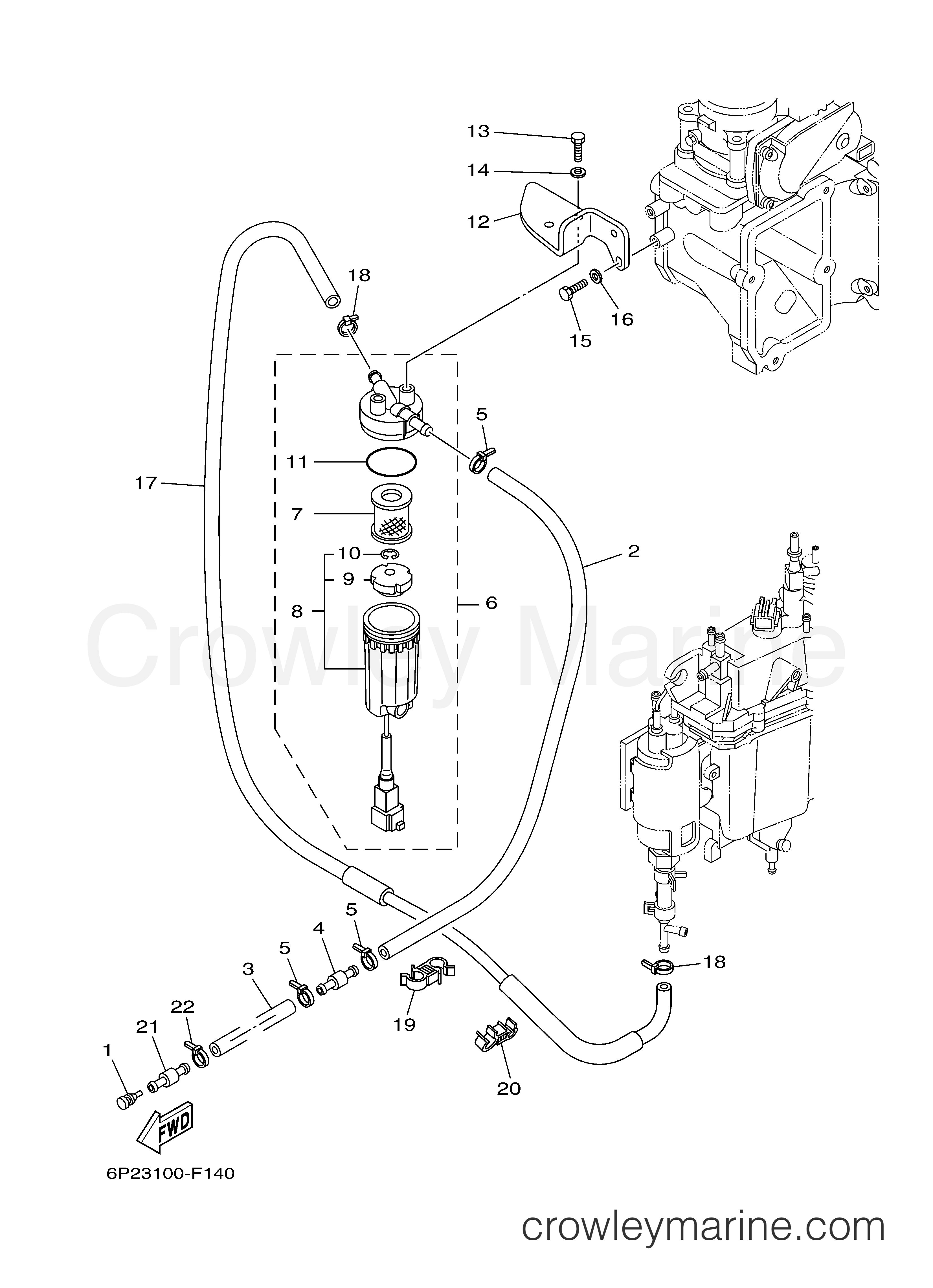 Yamaha Motors LF250TUR - FUEL 1