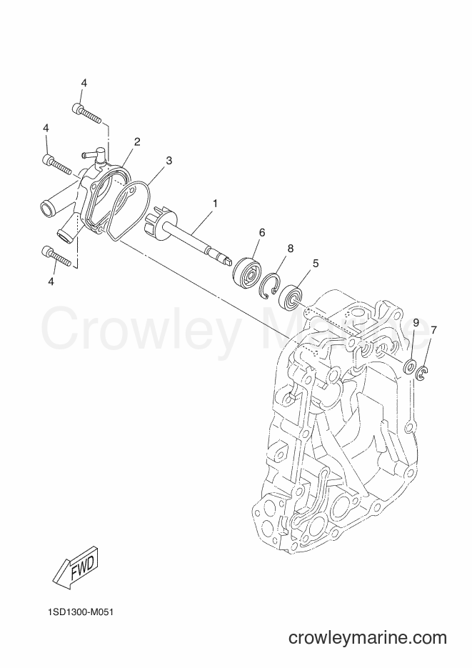 2016 Scooter YP400RA - YP400RA (1SDE) [030] - WATER PUMP