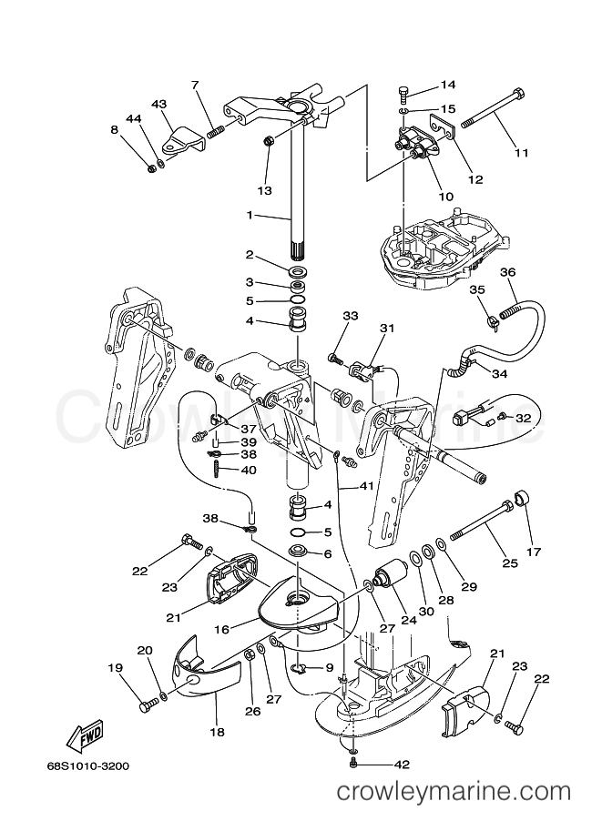 Yamaha Motors T60TLRC (68S2) [030] - BRACKET 2