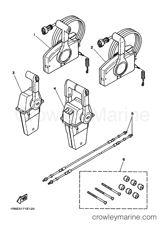 Yamaha Motors 115B (6E5) [030] - REMOTE CONTROL