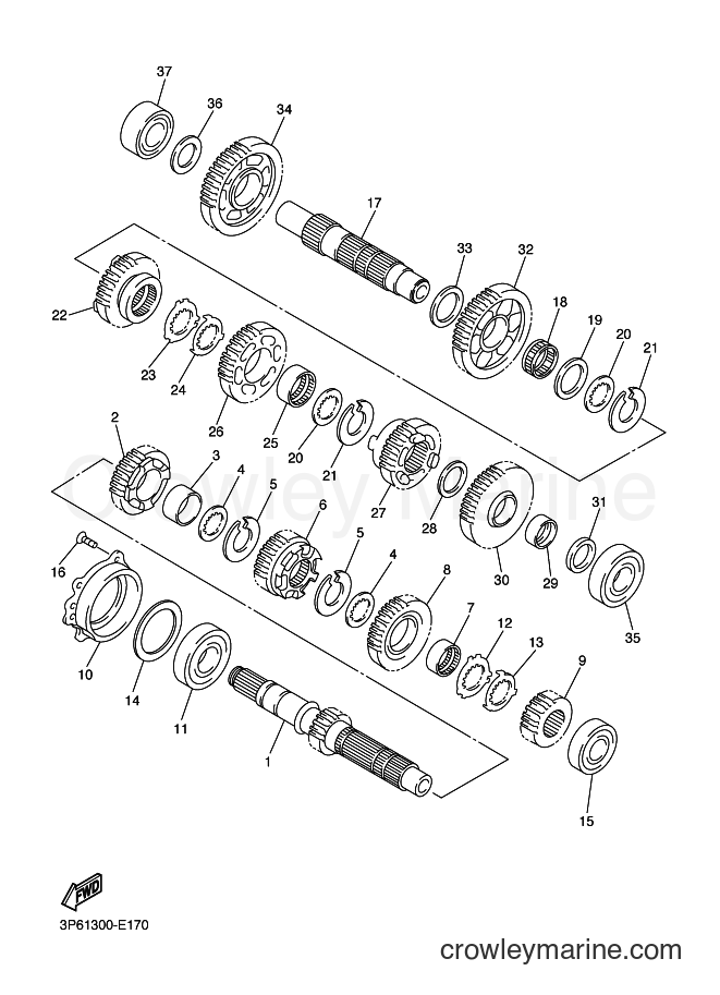 2007 Sport Bike FJR1300A - FJR1300A (3P6B) [010] - TRANSMISSION