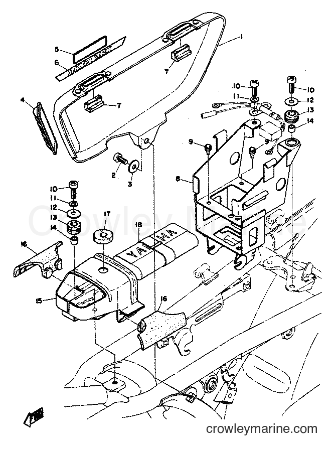 Yamaha Motors RD350 (RD1) [999] - SIDE COVER