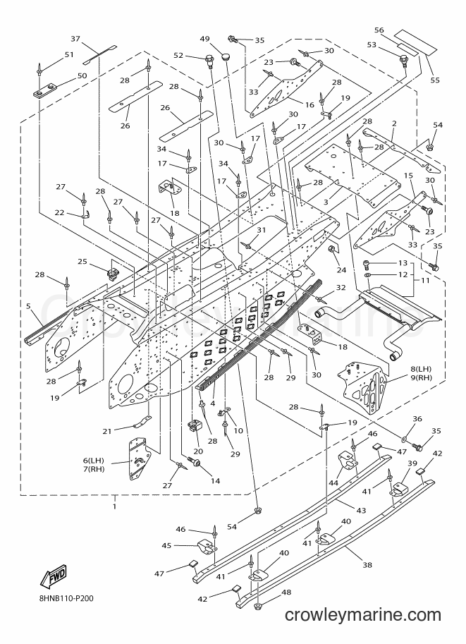 2015 Snowmobile RX10ST2 - RX10ST2 (8HNB) [030] - FRAME 2