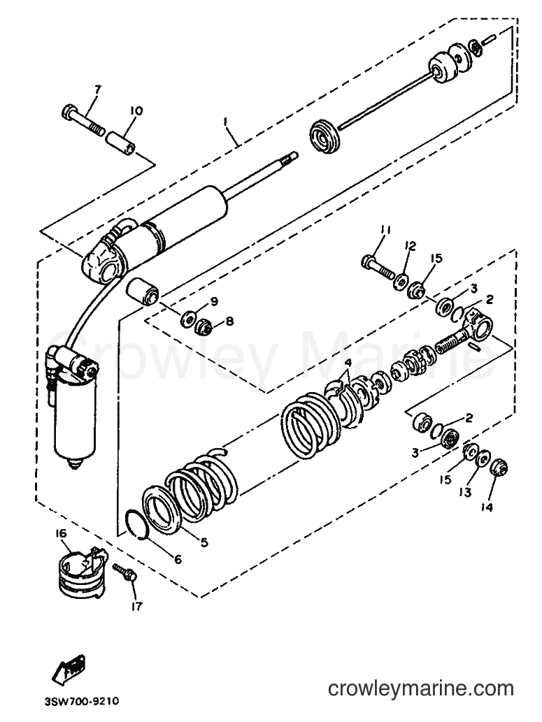 Yamaha Motors TT600 (3SW5) [010] - REAR SUSPENSION