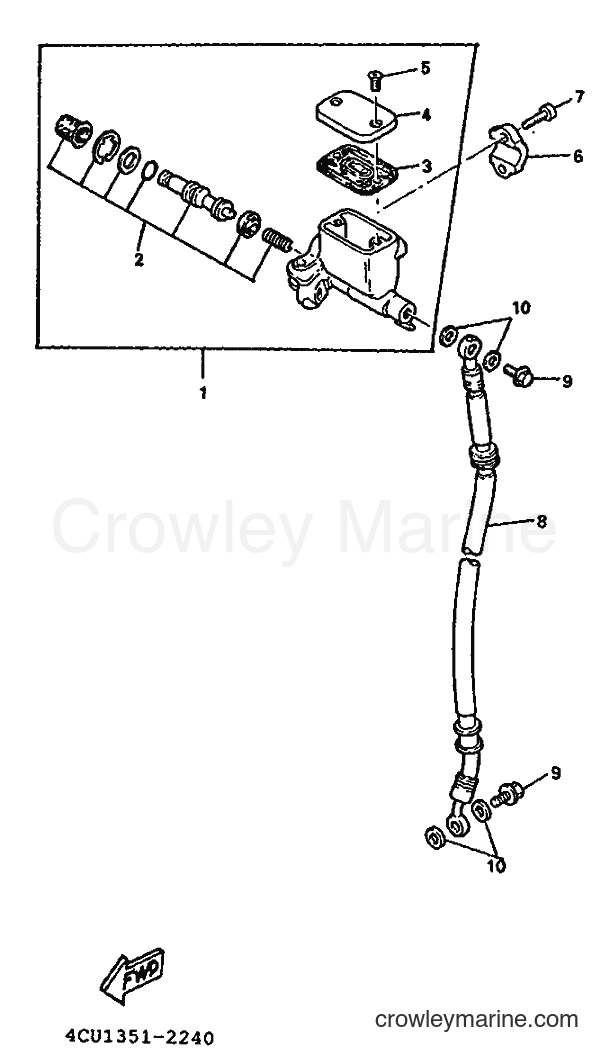 1995 Scooter YE50 - YE50 (4LN3) [999] - FRONT MASTER CYLINDER