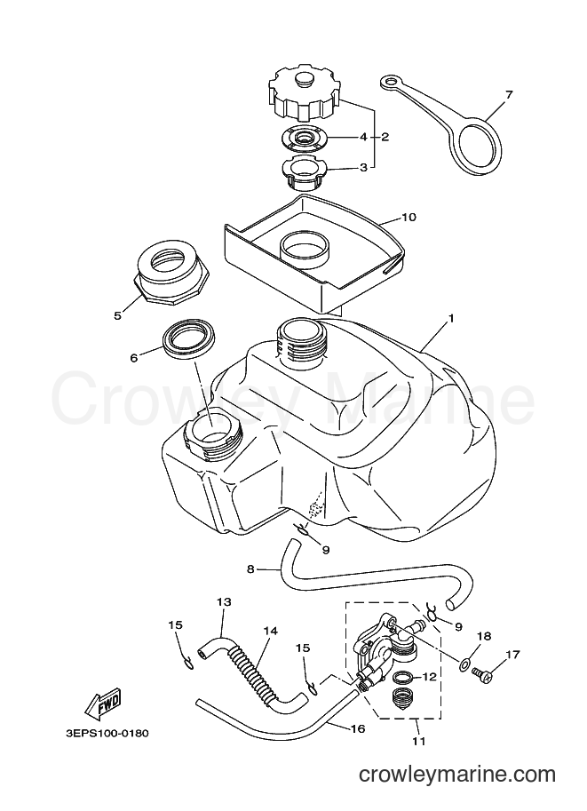 2000 Scooter SH50 - SH50 (3EPT) [010] - FUEL TANK