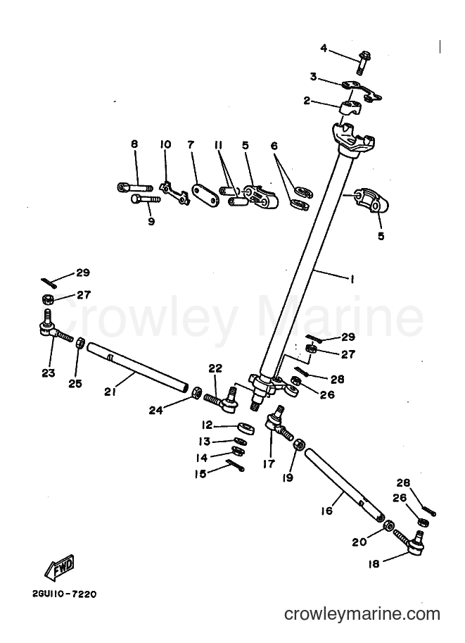 1988 ATV YFZ350U - YFZ350U (2GU0) [030] - STEERING