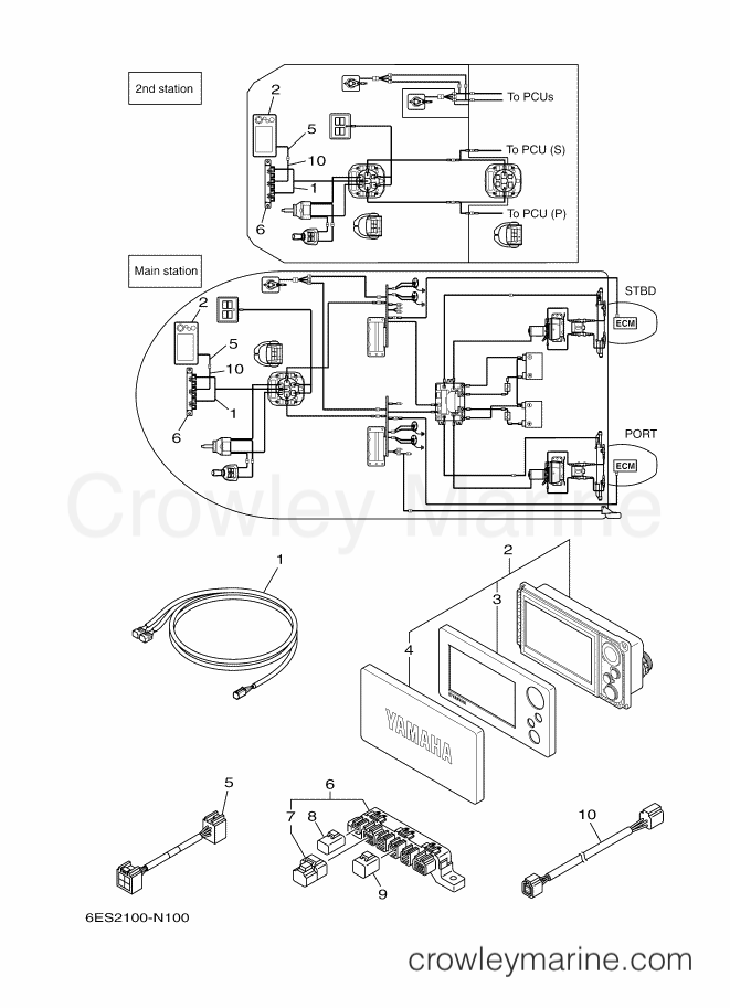 Yamaha Motors JOYSTICK (QUAD-2F) (6ES2) [070] - MULTI DISPLAY (TWIN)