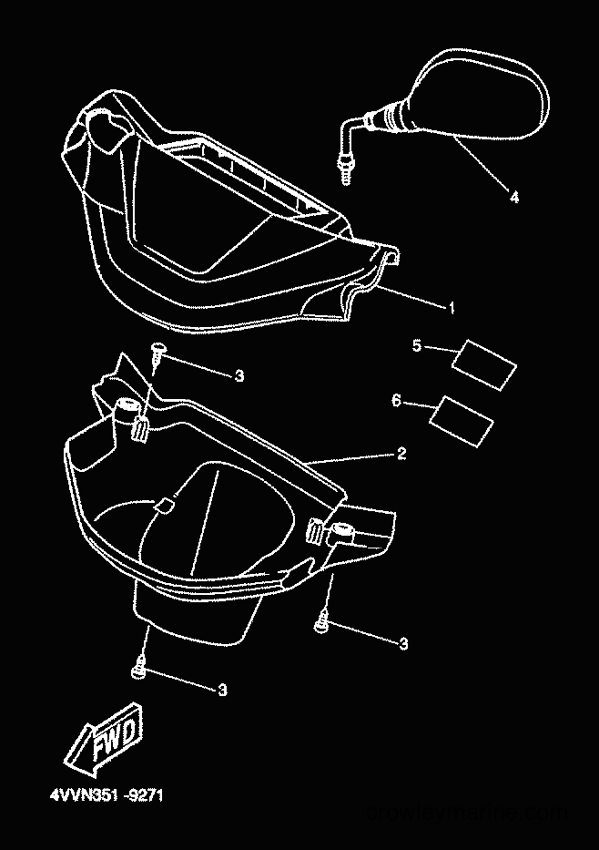 2001 Scooter CW50 - CW50 (5HG9) [030] - COWLING 1