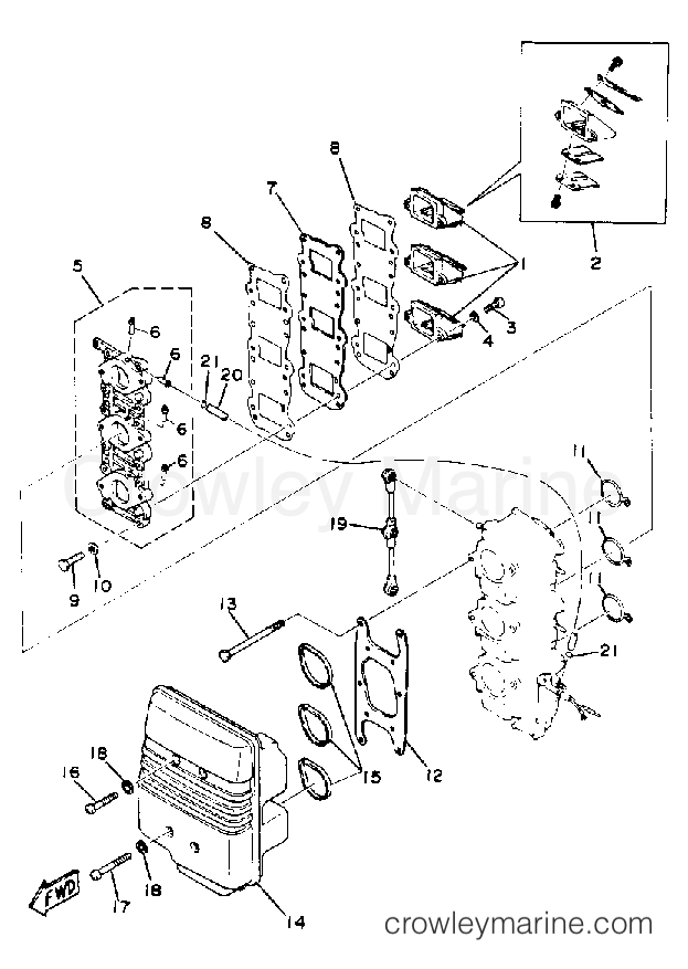 Yamaha Motors 50EJRQ - INTAKE