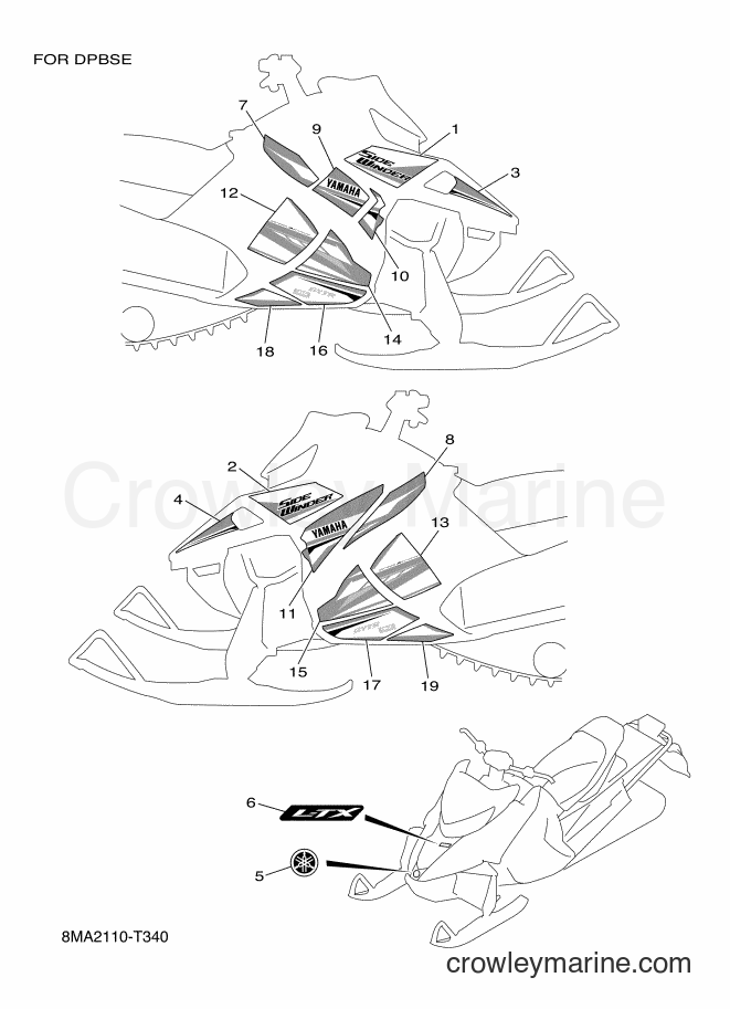2018 Snowmobile SRS10LS - SRS10LS (8MA2) [010] - GRAPHIC & EMBLEM