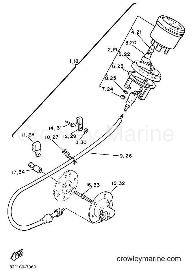 1992 Snowmobile BR250 - BR250 (89B1) [010] - ALTERNATE (METER)