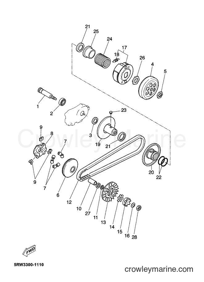 Yamaha Motors CS50Z (3D4B) [070] - CLUTCH