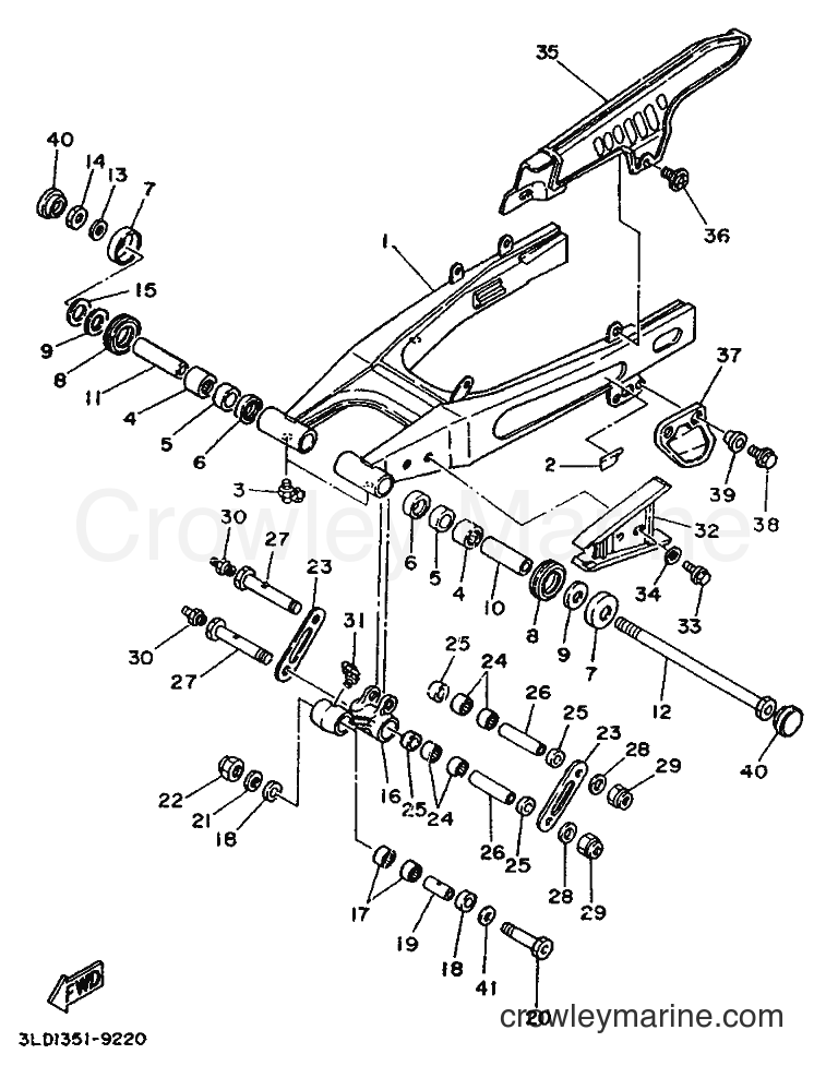 Yamaha Motors XTZ750 (3LD1) [999] - REAR ARM