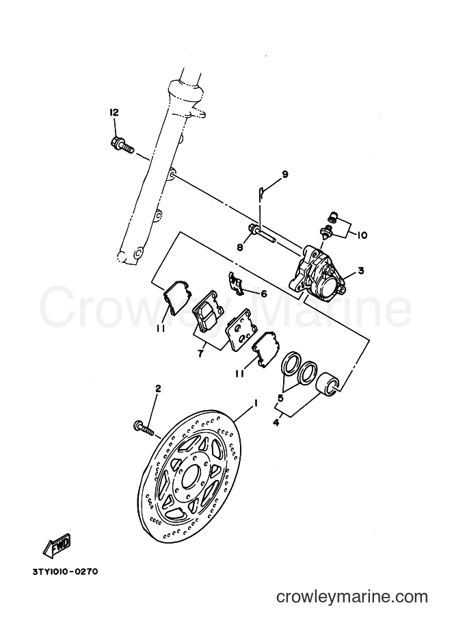 Yamaha Motors TZR125 (3PC2) [999] - FRONT BRAKE CALIPER