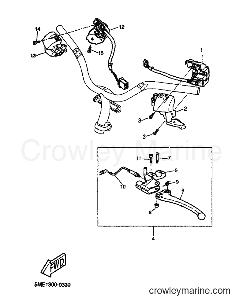 2000 Scooter YQ100 - YQ100 (5ME1) [060] - HANDLE SWITCH & LEVER