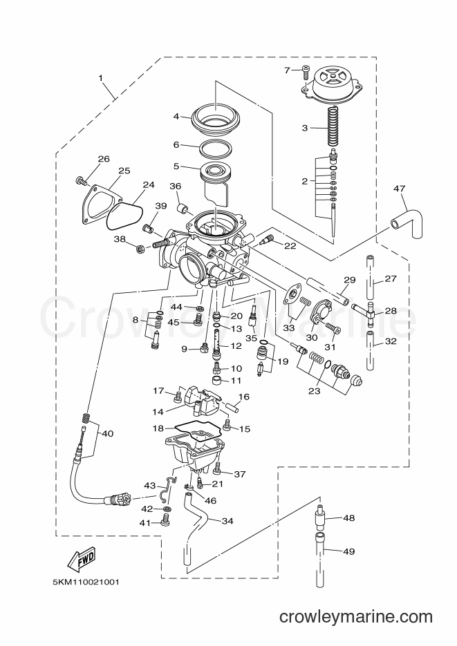 2007 ATV YFM660FWA - YFM660FWA (2C6P) [010] - CARBURETOR