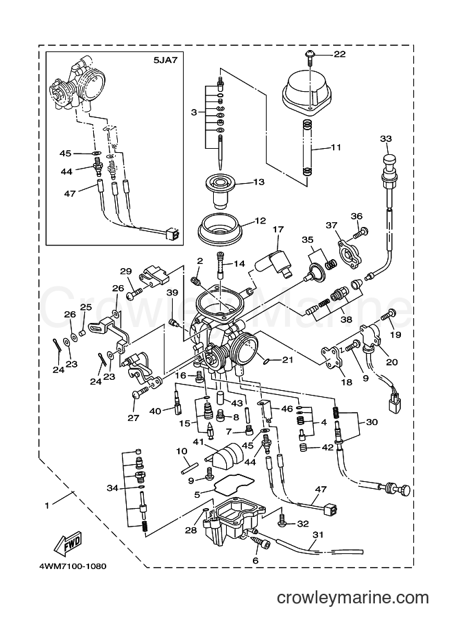 2001 Cruiser XV1600A - XV1600A (4WM9) [010] - CARBURETOR