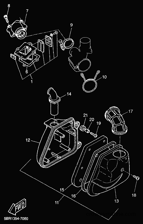 1999 Scooter YQ50 - YQ50 (5KH1) [010] - INTAKE