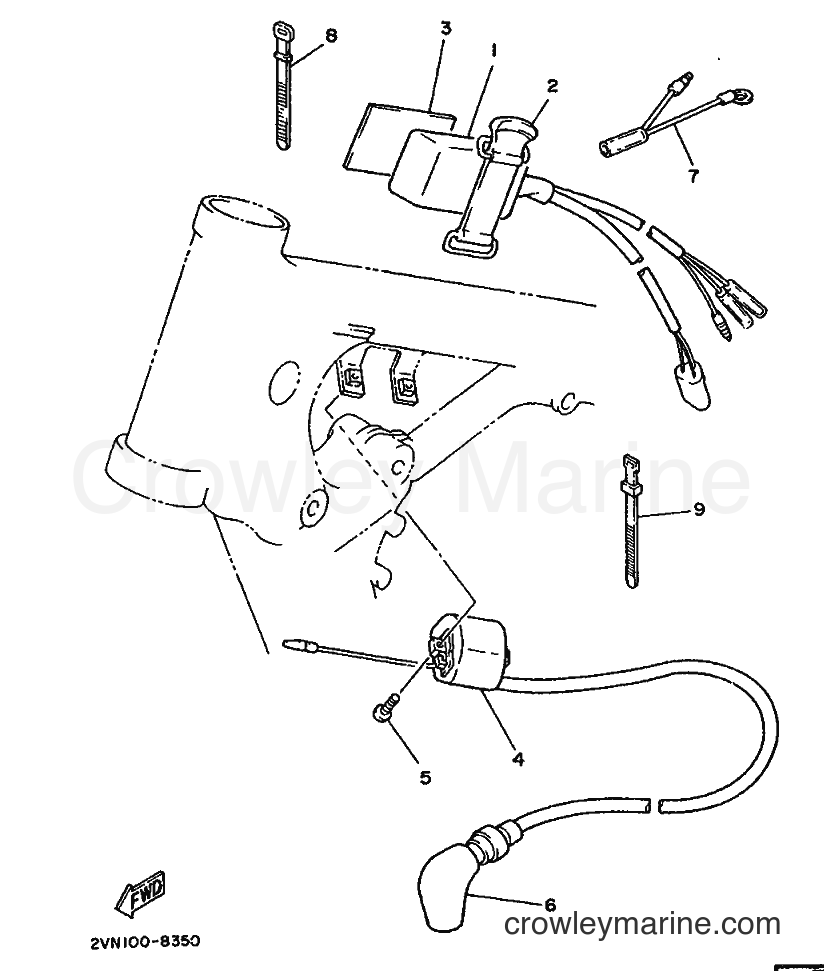 1988 Dirt Bike YZ125 - YZ125 (2VN0) [030] - ELECTRICAL 1