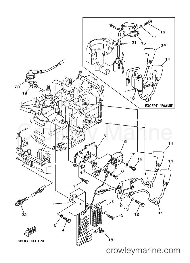 Yamaha Motors F6A (68R0) [090] - ELECTRICAL 1