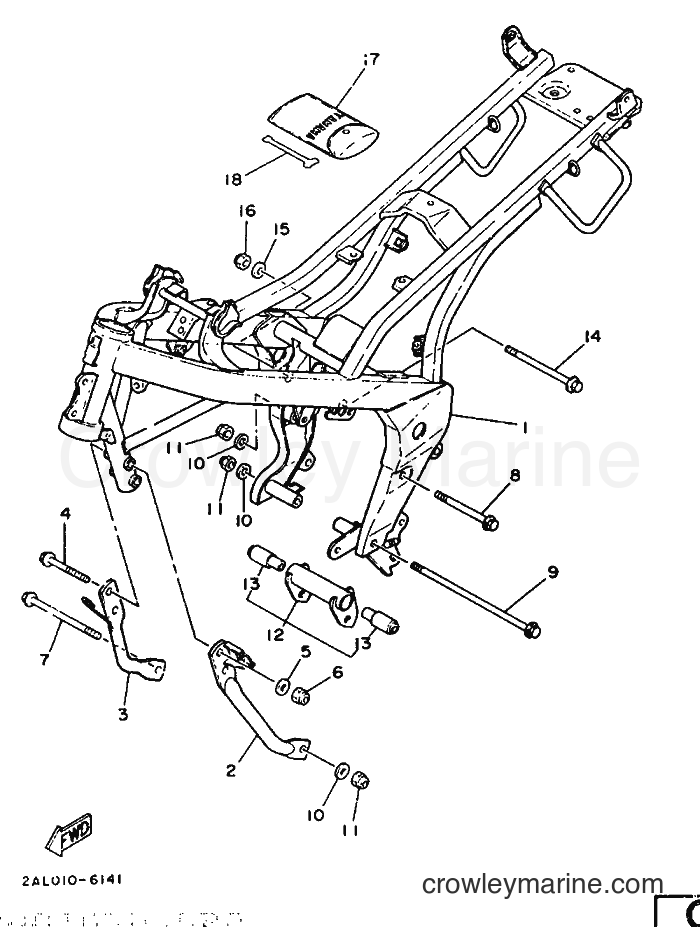 1987 Sport Bike YSR50 - YSR50 (2AL) [999] - FRAME