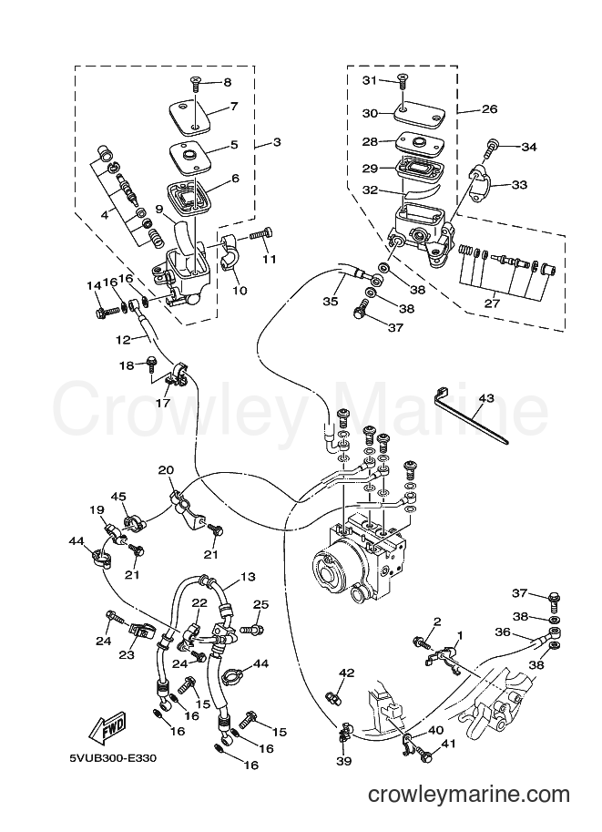 Yamaha Motors XP500A (15B2) [050] - FRONT MASTER CYLINDER