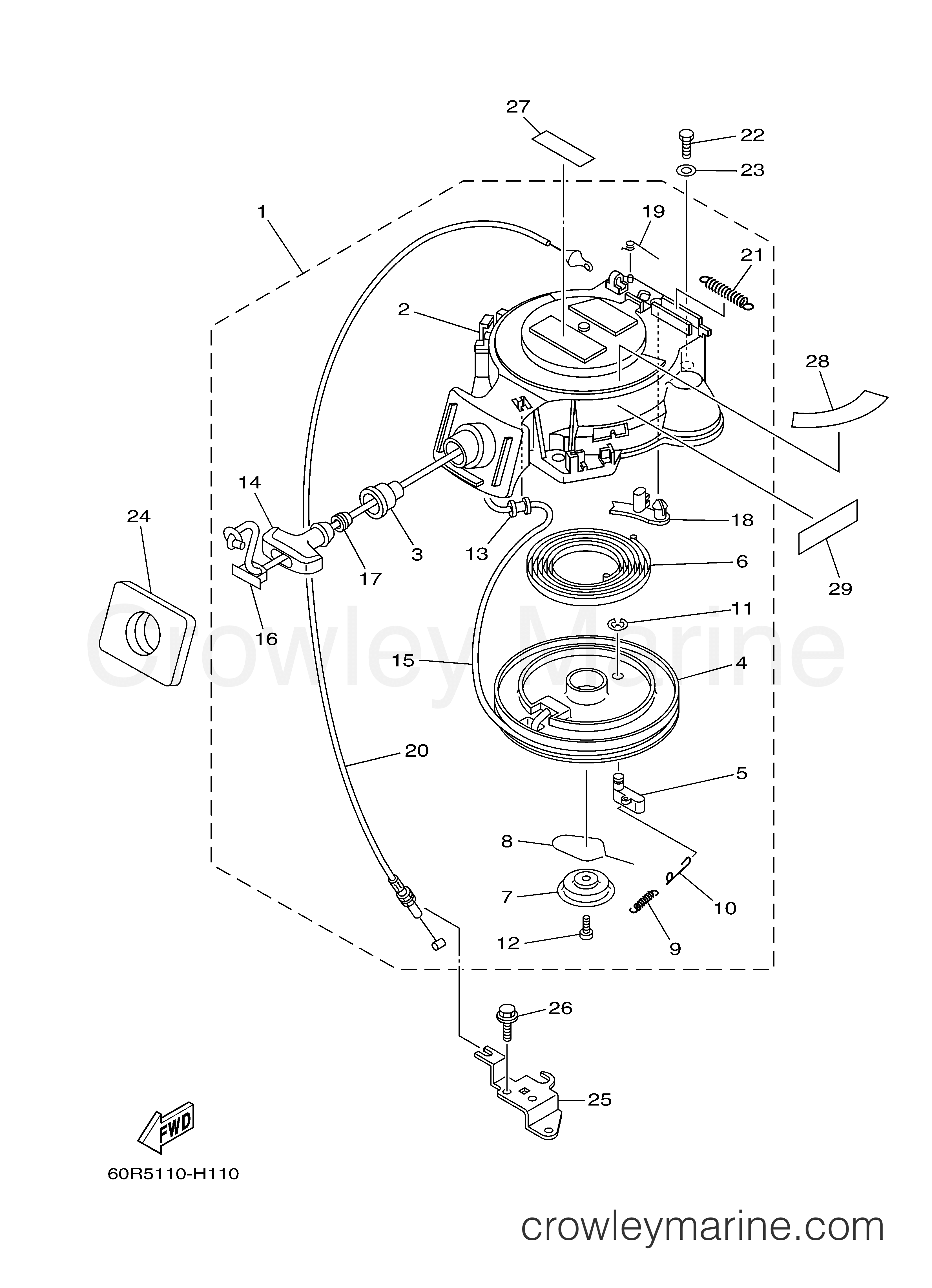 Yamaha Motors F8CMSH - STARTER