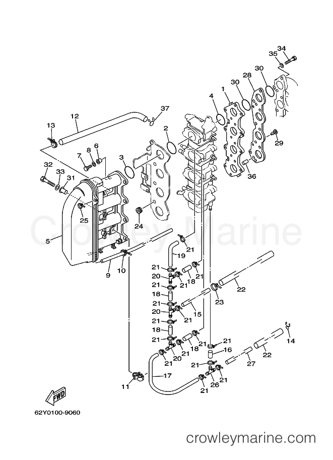 Yamaha Motors F40A (66W) [080] - INTAKE