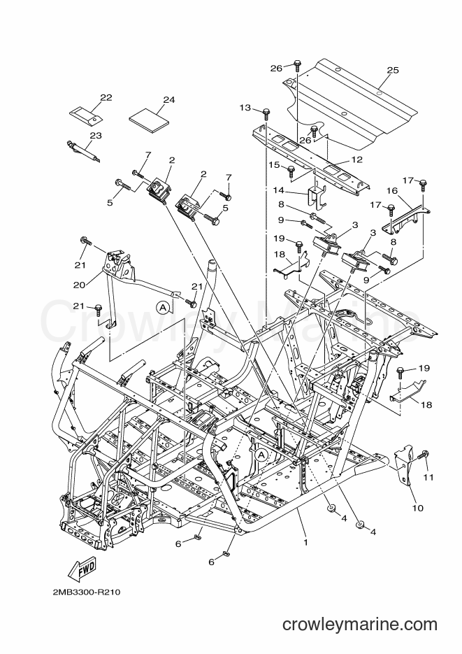 Yamaha Motors YXE700E (2MBD) [010] - FRAME