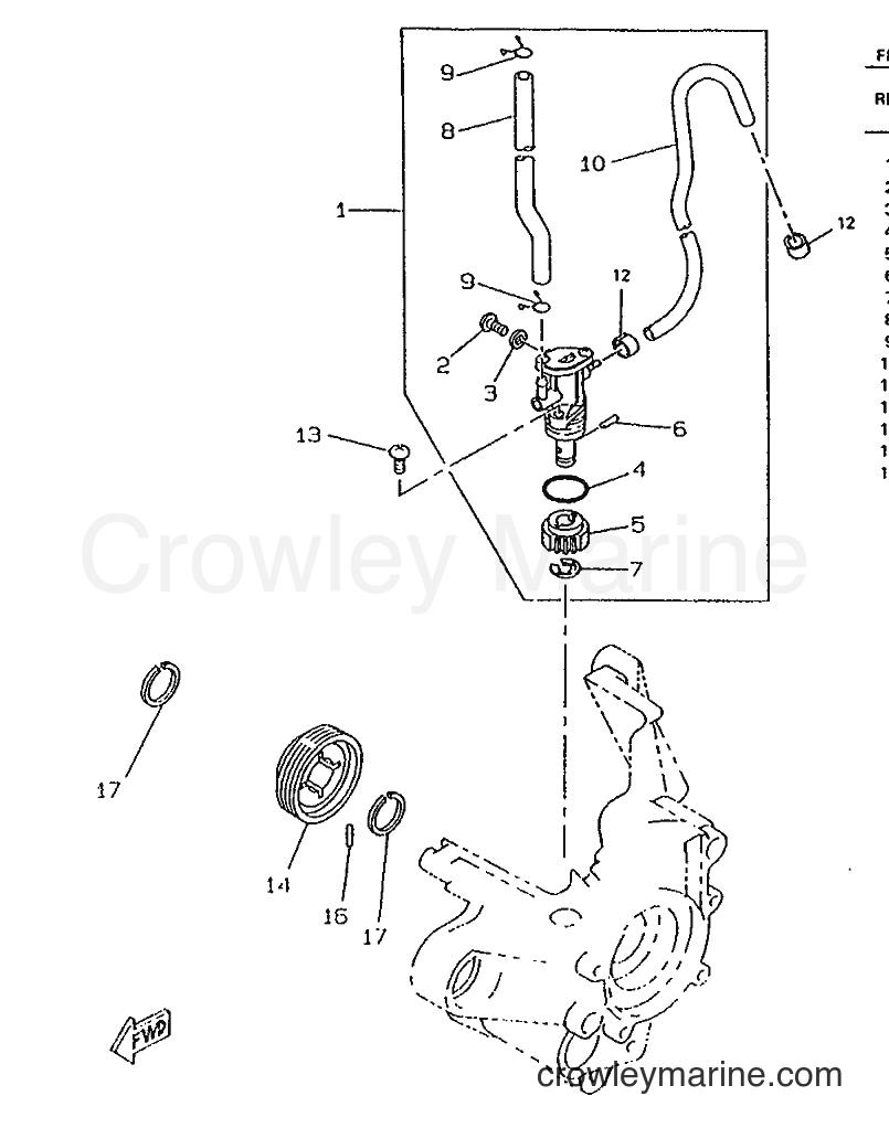 1995 Scooter CW50RS - CW50RS (4TD4) [999] - OIL PUMP