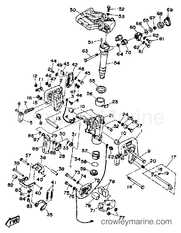 Yamaha Motors 15LD - BRACKET