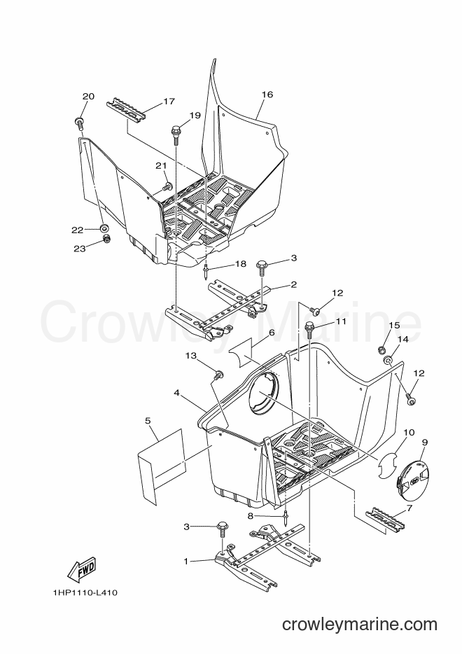 2014 ATV YFM550FWAD - YFM550FWAD (2LB7) [010] - STAND & FOOTREST