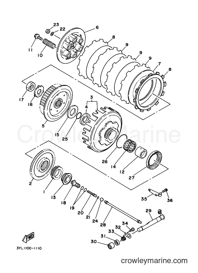 1994 Street Bike TZ250 - TZ250 (4DP3) [030] - CLUTCH