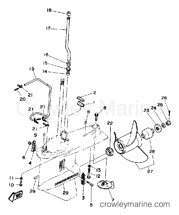 Yamaha Motors L130ETXDA - LOWER CASING DRIVE FOUR