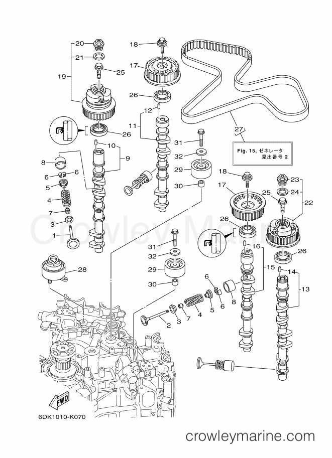 Yamaha Motors F250FET (6DL2) [020] - VALVE