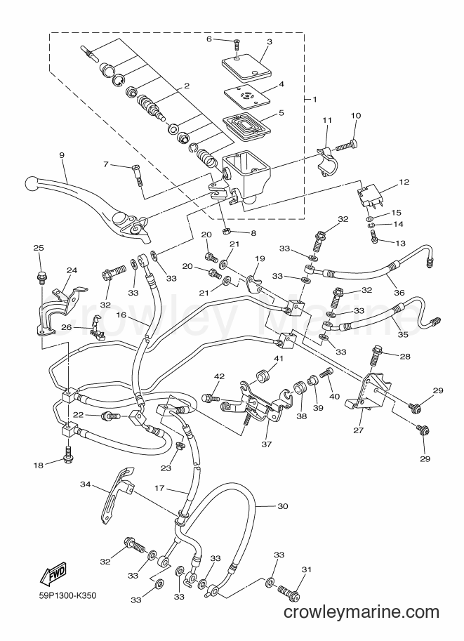2015 Street Bike FZ8-NA - FZ8-NA (59P9) [010] - FRONT MASTER CYLINDER