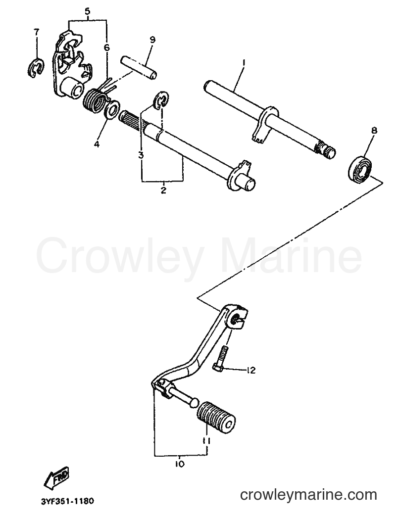 1992 Dirt Bike XTZ660 - XTZ660 (4BW2) [999] - SHIFT SHAFT