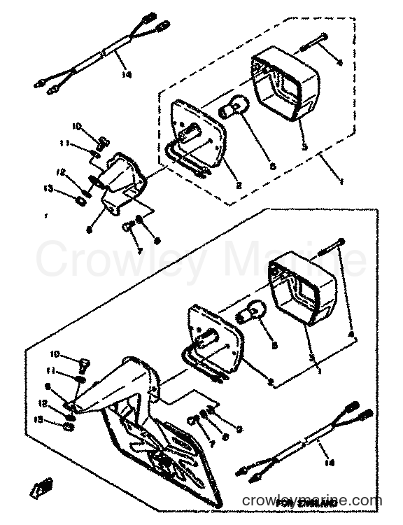 1977 Street Bike RD50M - RD50M (2E0) [999] - TAILLIGHT 2
