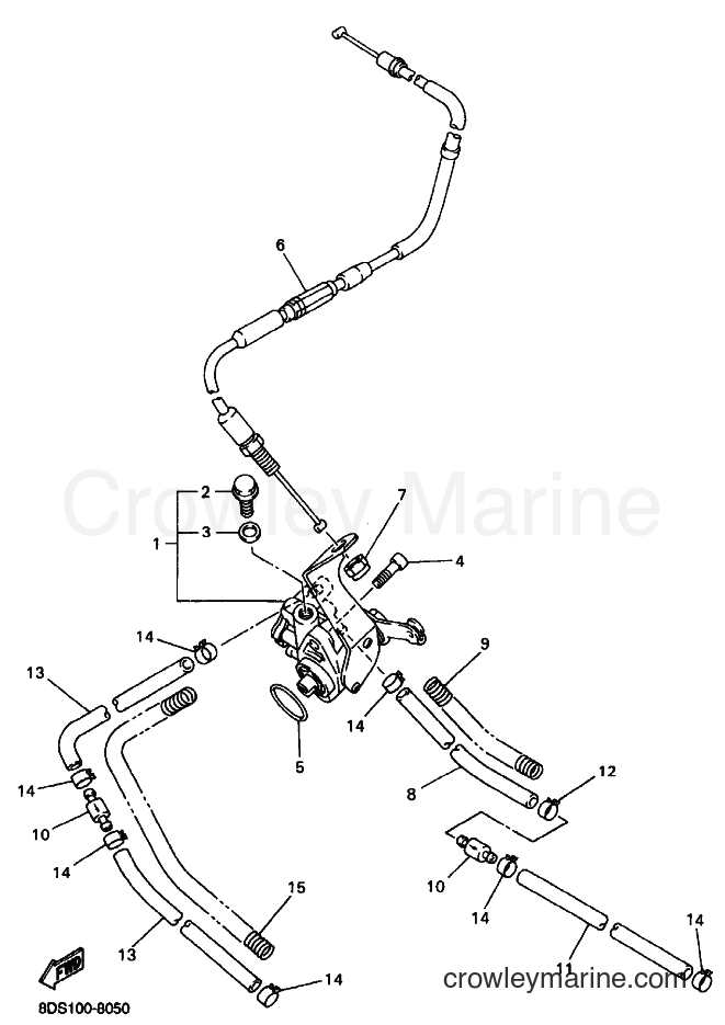 Yamaha Motors VX700 (8DS3) [020] - OIL PUMP
